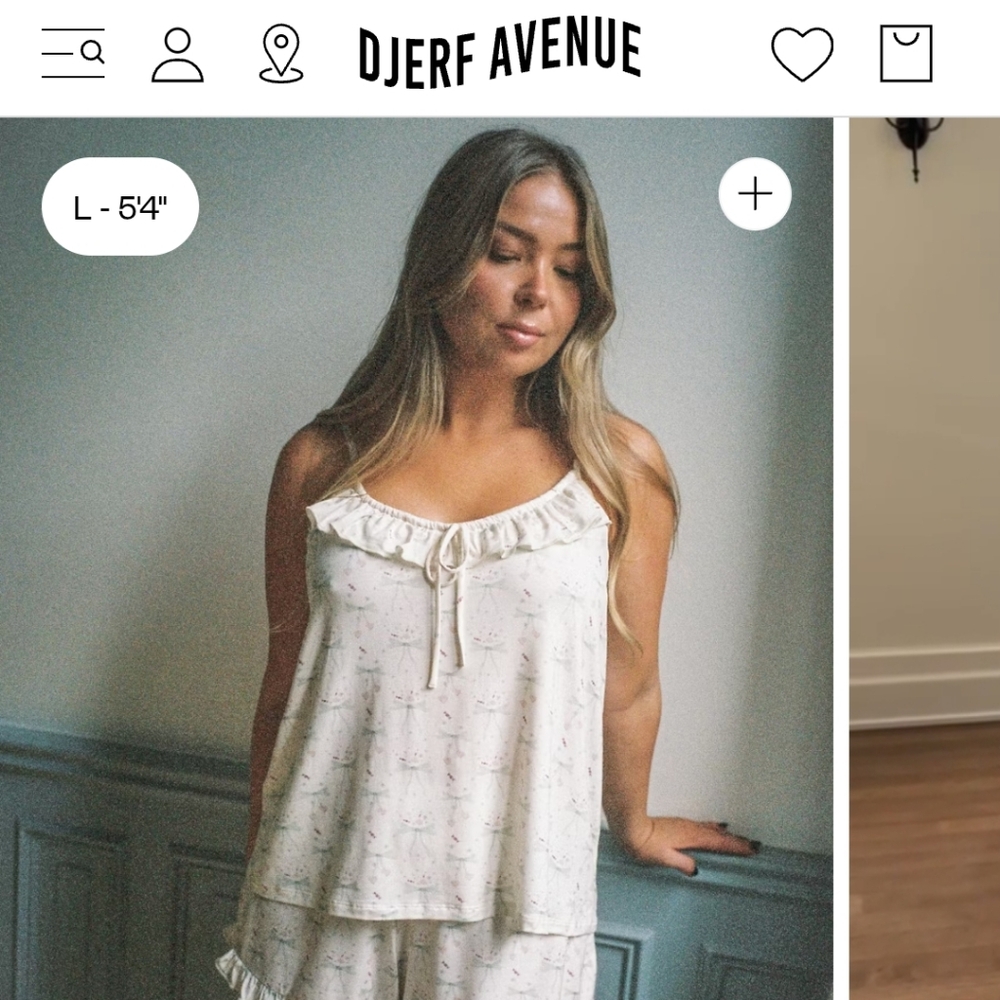 Djerf Avenue Go Slow Ruffle Strap × Sofia Richie Collab